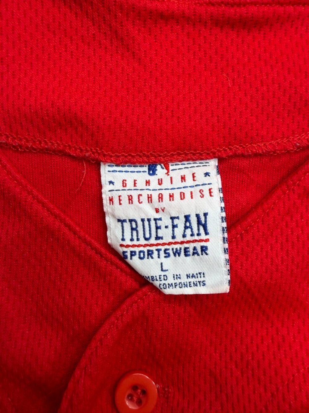 Cardinals McGwire #25 Jersey True Fan Sz L Vtg 1999 MLB Red - Picture 3 of 8